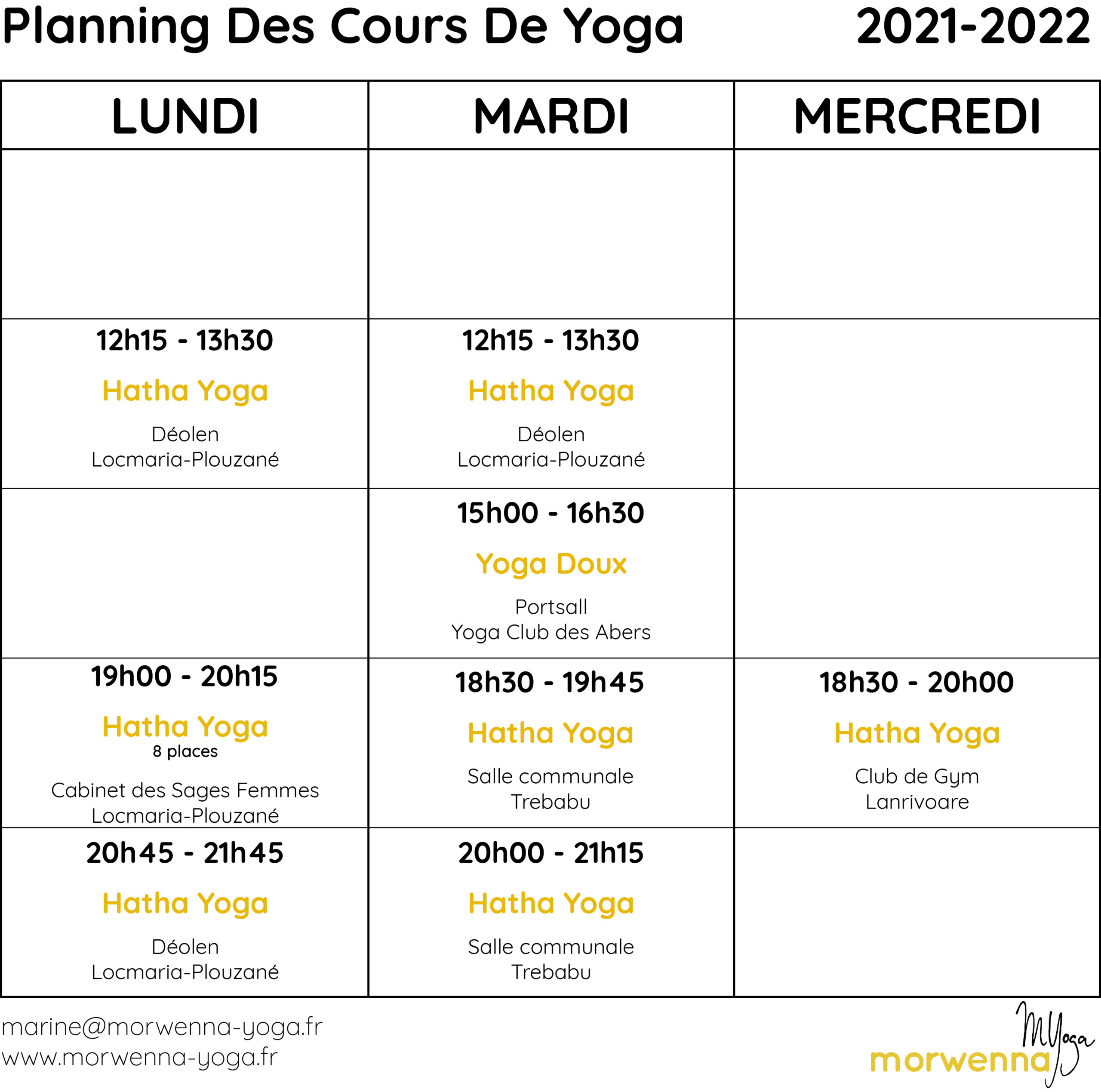 Planning yoga